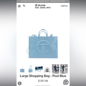 Large Blue Telfar Bag